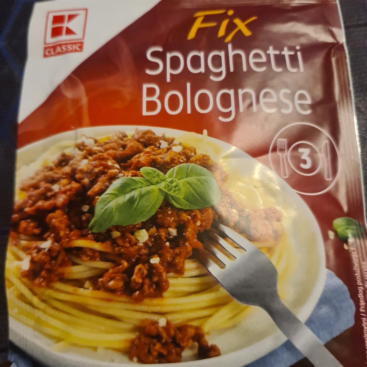 Zdjęcia - Fix Spaghetti Bolognese K-Classic