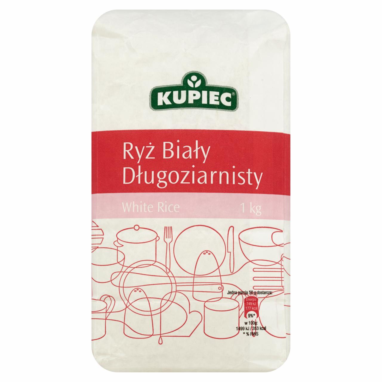 Zdjęcia - Kupiec Ryż biały długoziarnisty 1 kg