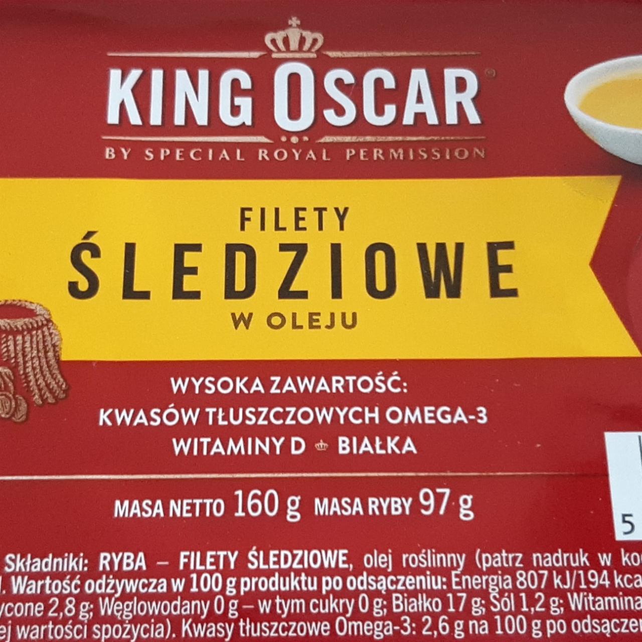 Zdjęcia - Filety śledziowe w oleju King Oscar