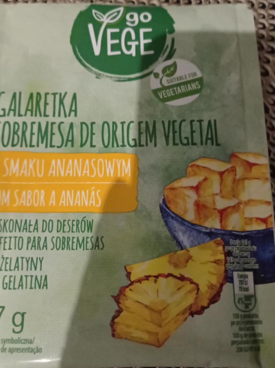 Zdjęcia - go vege galaretka ananasowa