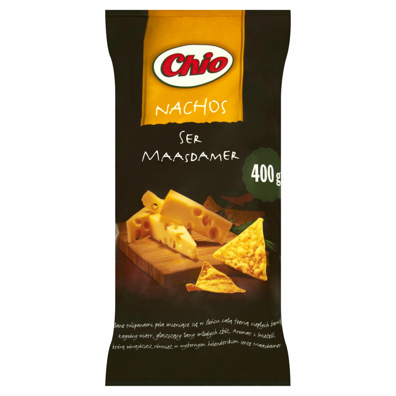 Zdjęcia - Chio Nachos Ser Maasdamer Chipsy kukurydziane 400 g