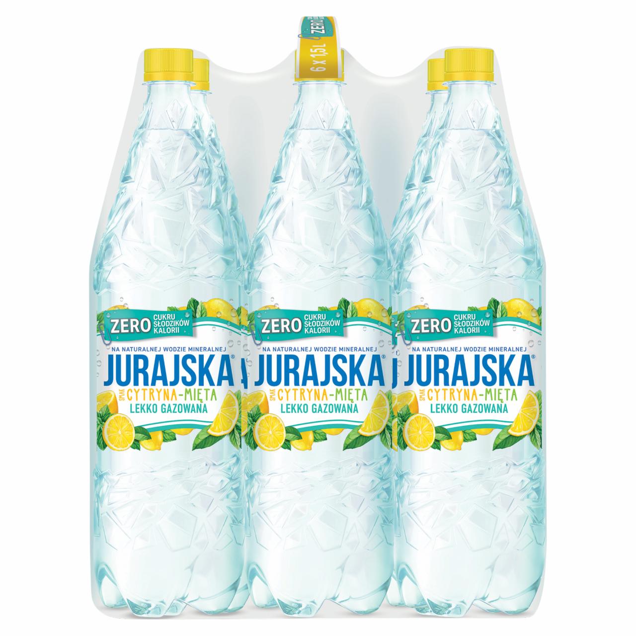 Zdjęcia - Jurajska Napój lekko gazowany smak cytryna-mięta 6 x 1,5 l