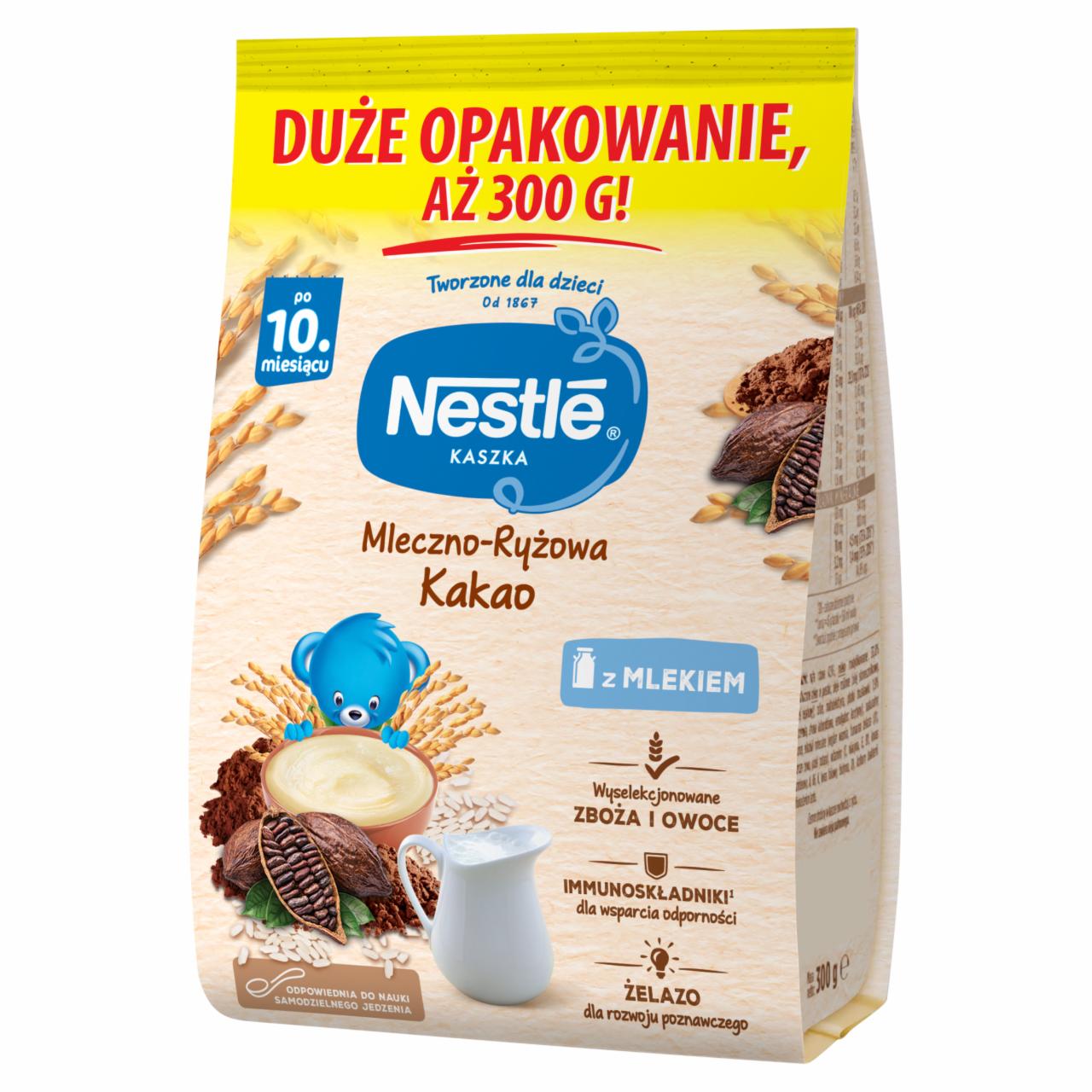 Zdjęcia - Nestlé Kaszka mleczno-ryżowa kakao po 10. miesiącu 300 g