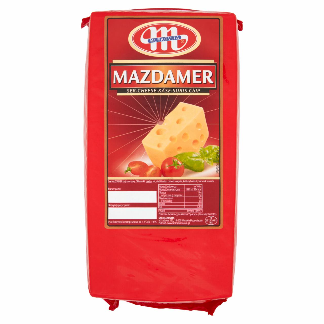 Zdjęcia - Mlekovita Ser mazdamer