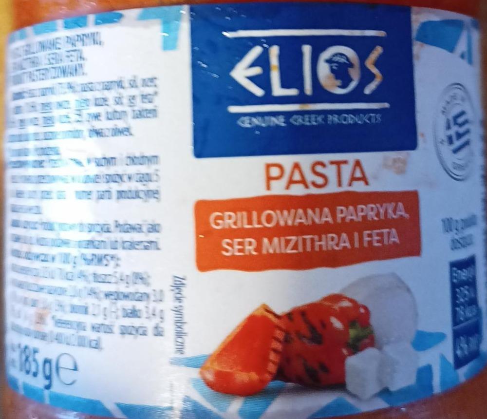 Zdjęcia - Pasta grillowana papryka ser mizithra i feta Elios