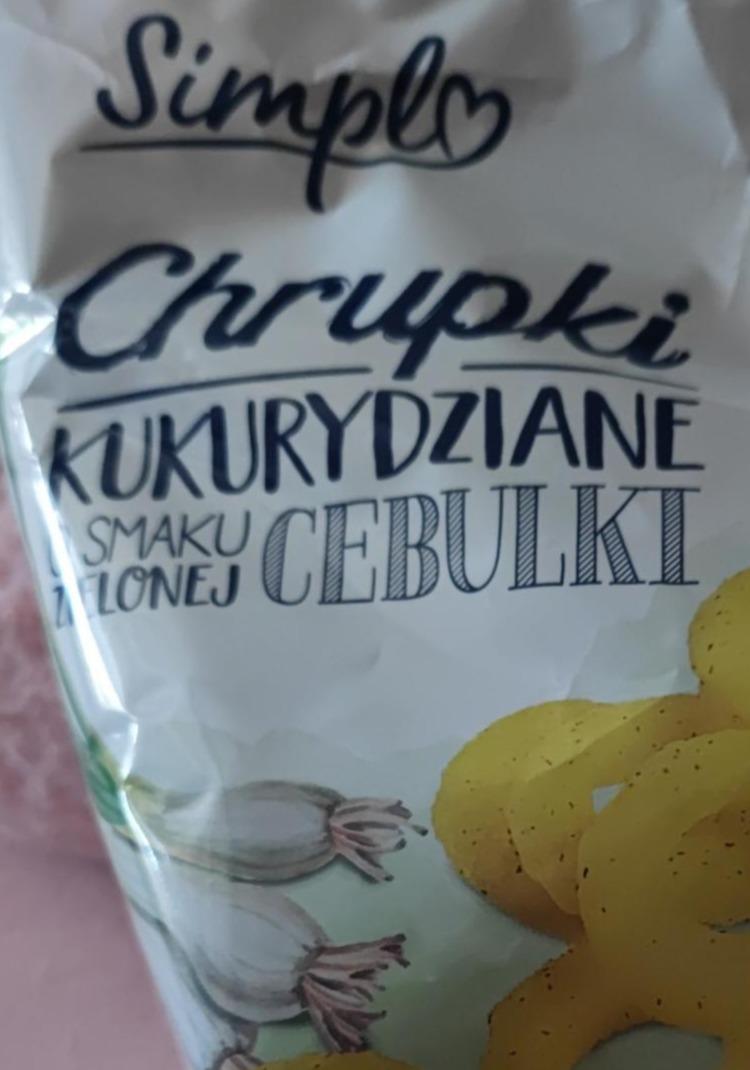 Zdjęcia - Chrupki kukurydziane o smaku zielonej cebulki Simply