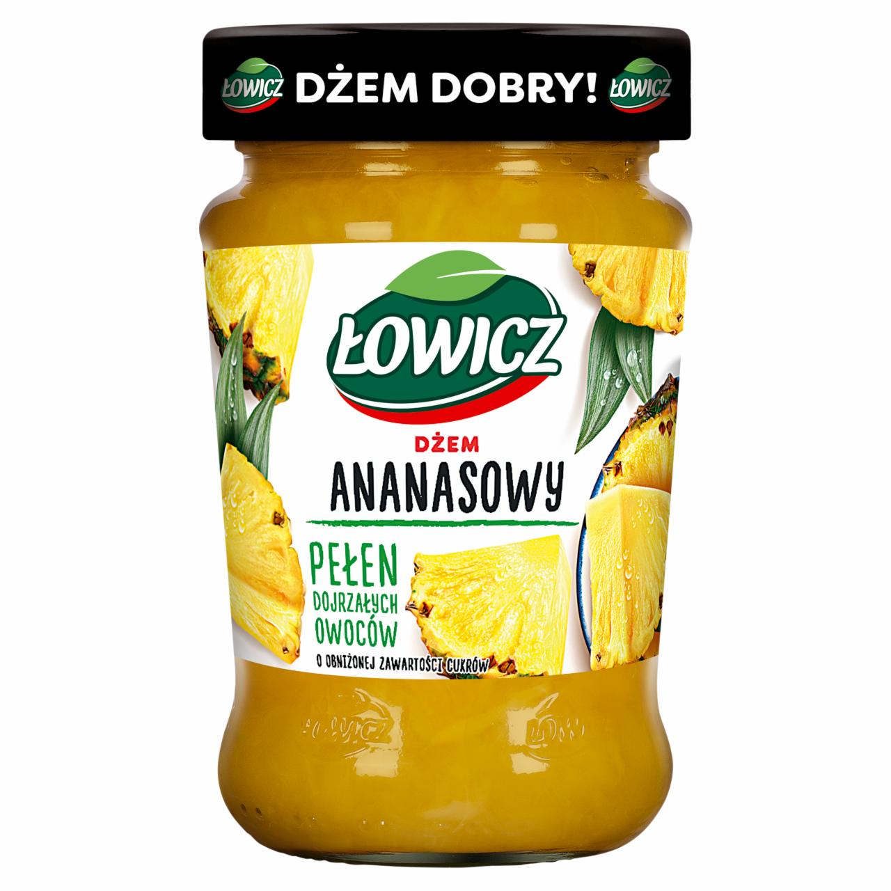 Zdjęcia - Łowicz Dżem ananasowy o obniżonej zawartości cukrów 280 g