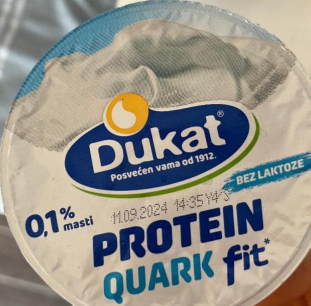 Zdjęcia - Protein quark fit bez laktoze Dukat