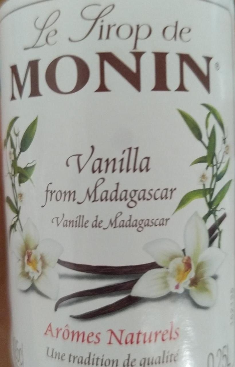 Zdjęcia - Syrop do kawy vanilla Monin