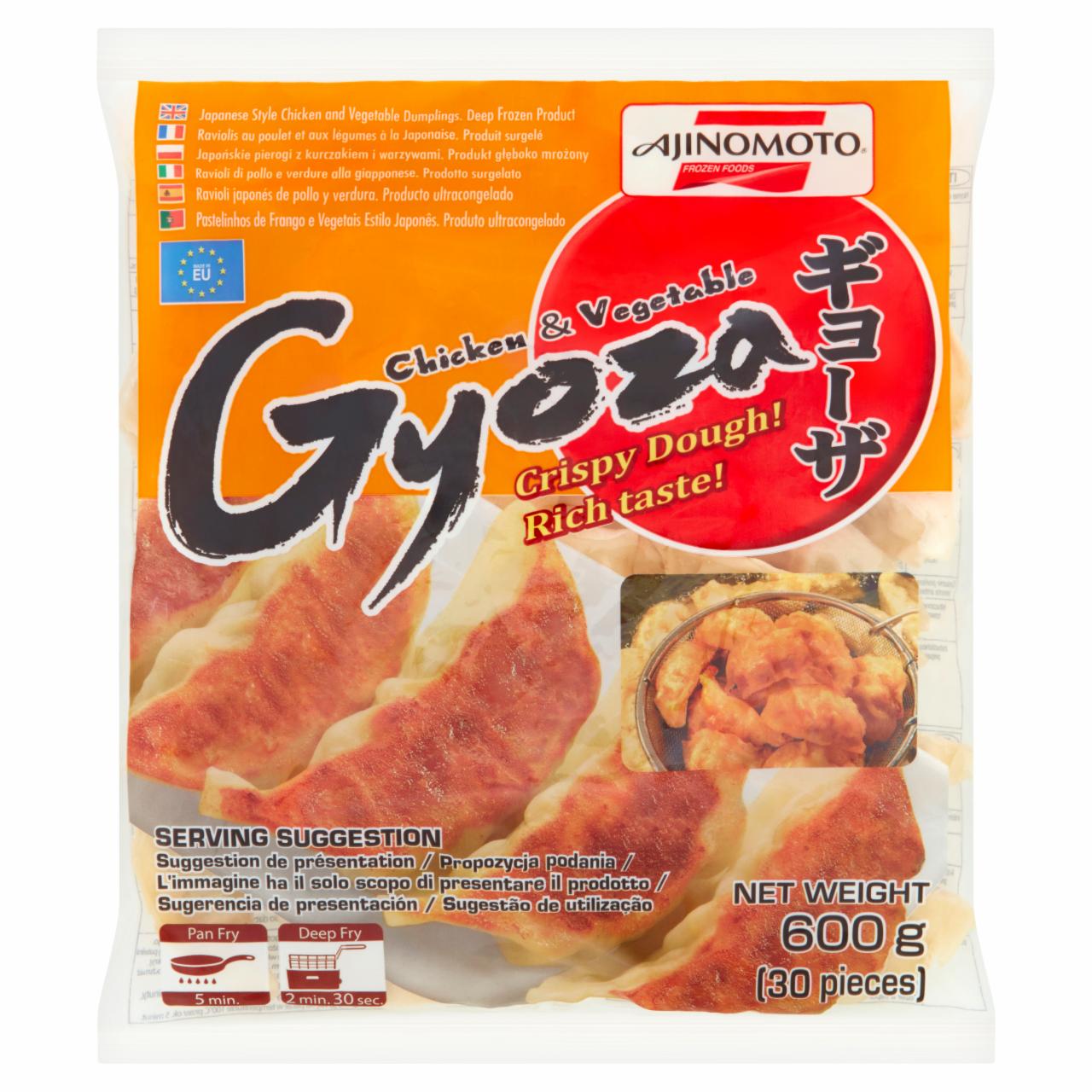 Zdjęcia - Ajinomoto Gyoza Japońskie pierogi z kurczakiem i warzywami 600 g (30 sztuk)