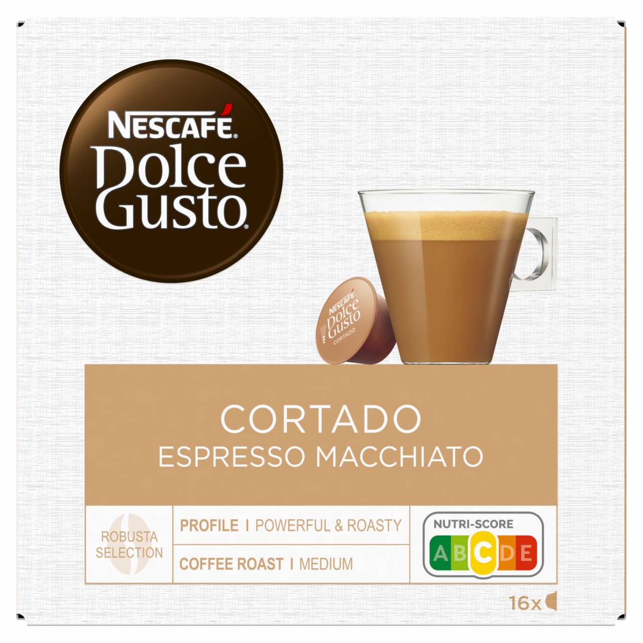 Zdjęcia - Nescafé Dolce Gusto Cortado Espresso Macchiato Pełne mleko w proszku z kawą 100,8 g (16 x 6,3 g)