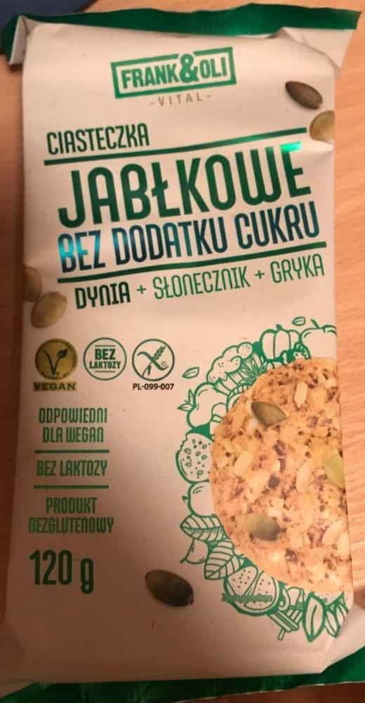 Zdjęcia - Ciasteczka jabłkowe bez dodatku cukru Frank & Oli Vital