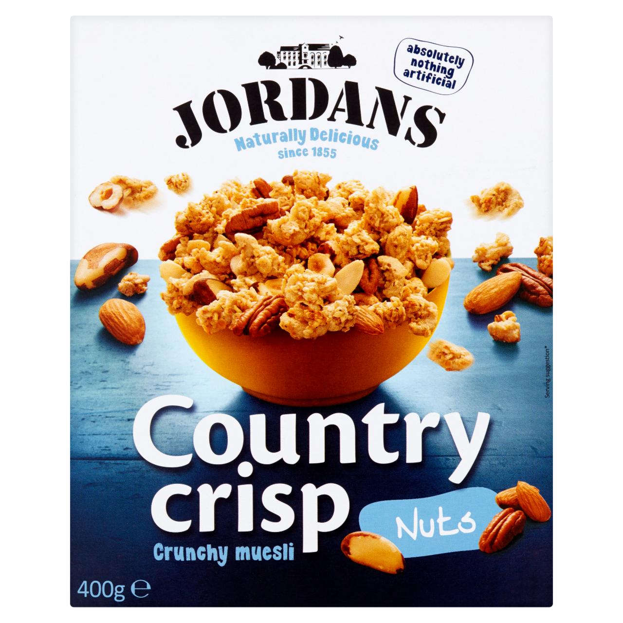 Zdjęcia - Jordans Country Crisp Chrupiące płatki zbożowe z migdałami orzechami brazylijskimi i laskowymi 400 g