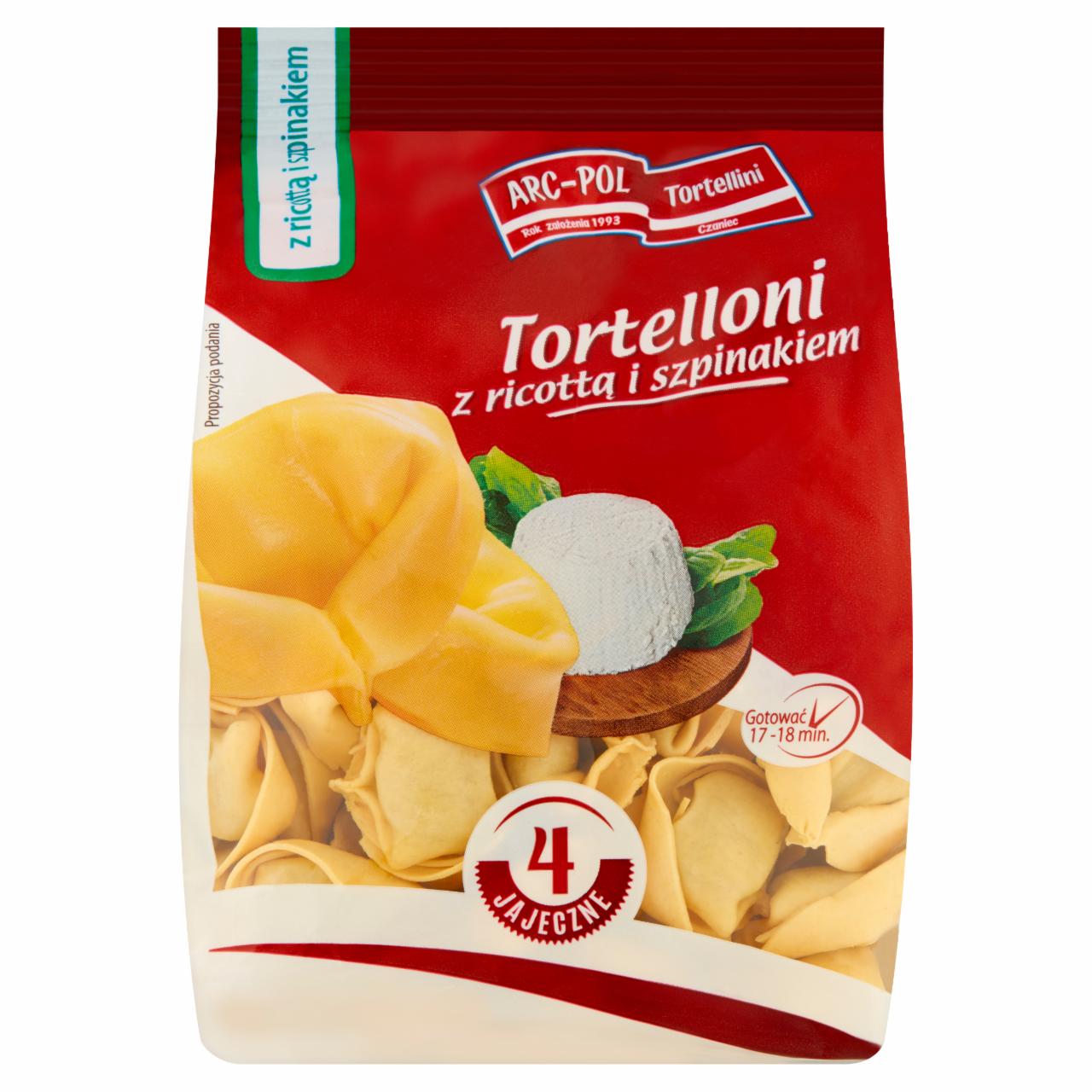 Zdjęcia - Tortelloni z ricottą i szpinakiem 250 g