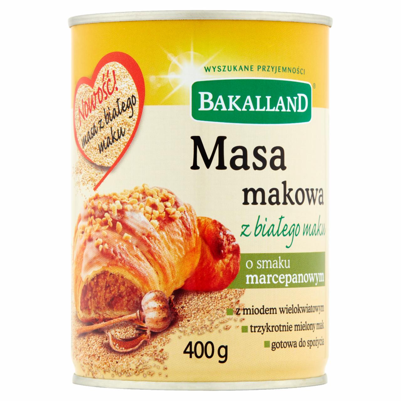 Zdjęcia - Masa makowa z białego maku o smaku marcepanowym Bakalland