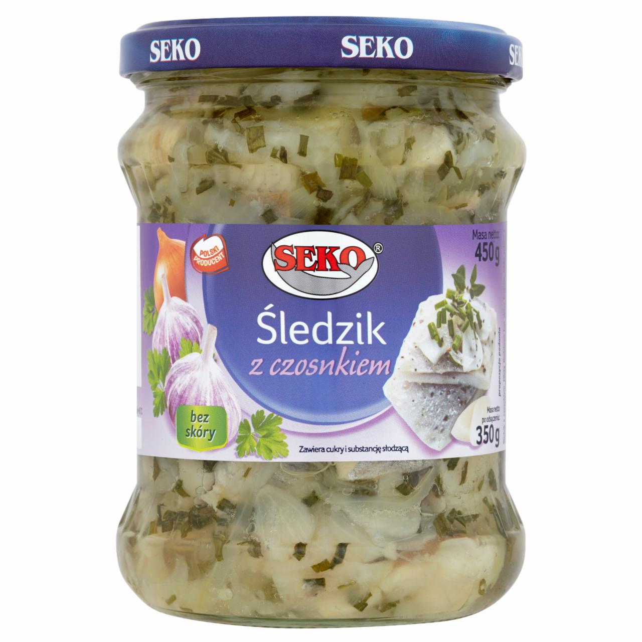 Zdjęcia - Seko Śledzik z czosnkiem 450 g