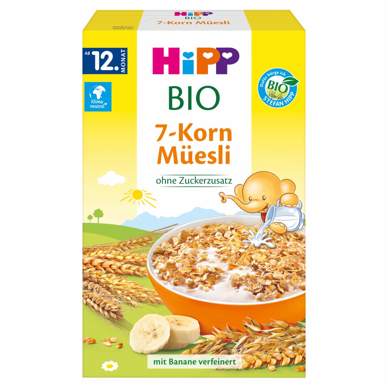 Zdjęcia - HiPP BIO Musli 7 zbóż z bananami od 12. miesiąca 200 g