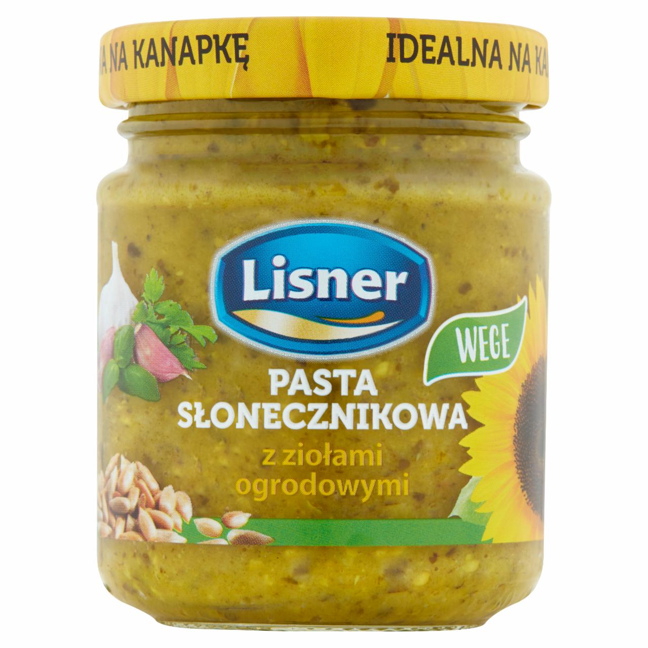 Zdjęcia - Lisner Pasta słonecznikowa z ziołami ogrodowymi 110 g