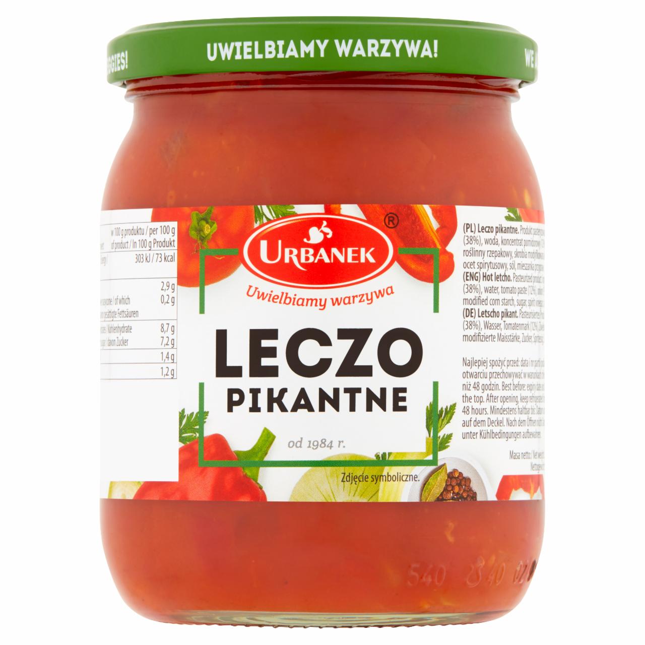 Zdjęcia - Urbanek Leczo pikantne 510 g