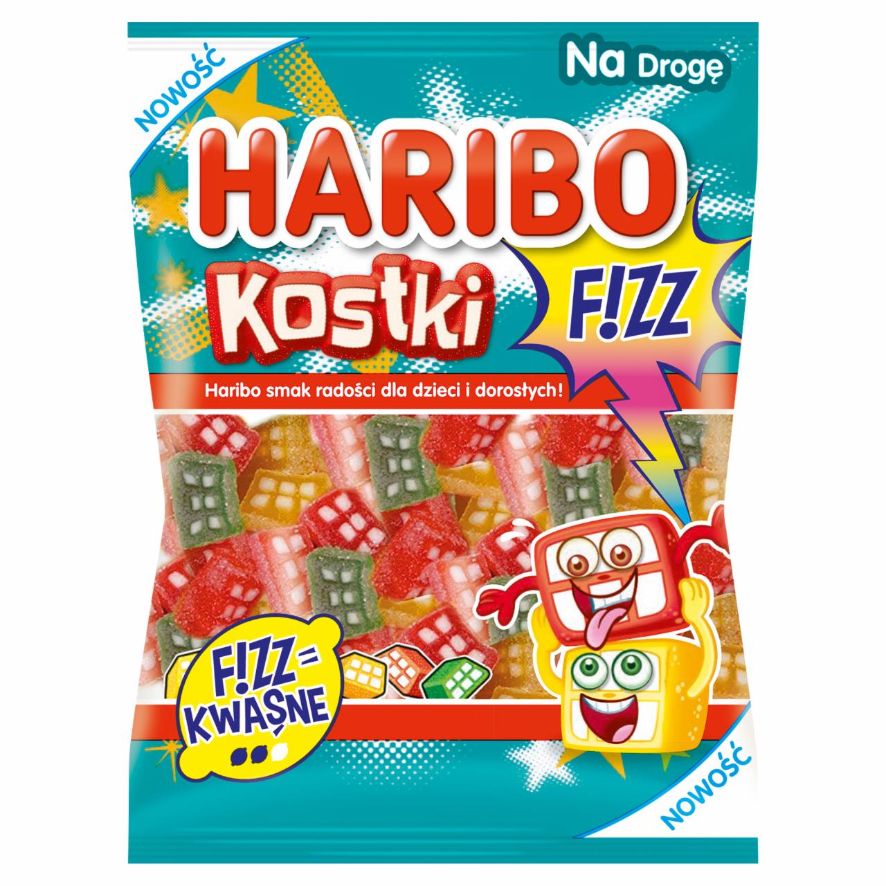 Zdjęcia - Haribo Fizz Żelki owocowe kostki 100 g