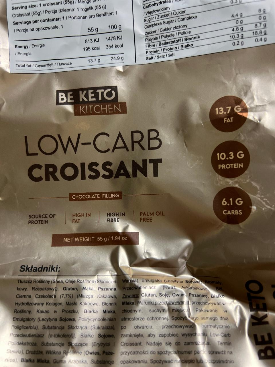 Zdjęcia - Low-carb croissant chocolate filling Be keto