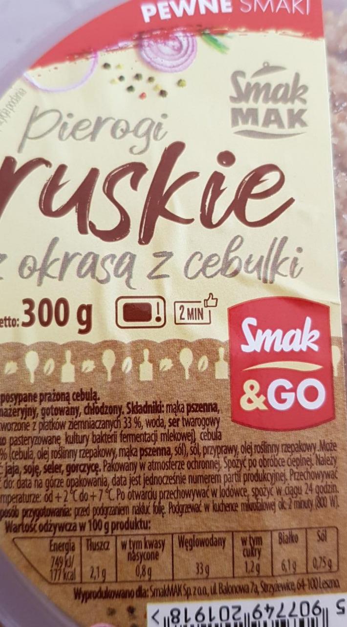 Zdjęcia - Pierogi Ruskie z okrasą z cebulki Smak MAK