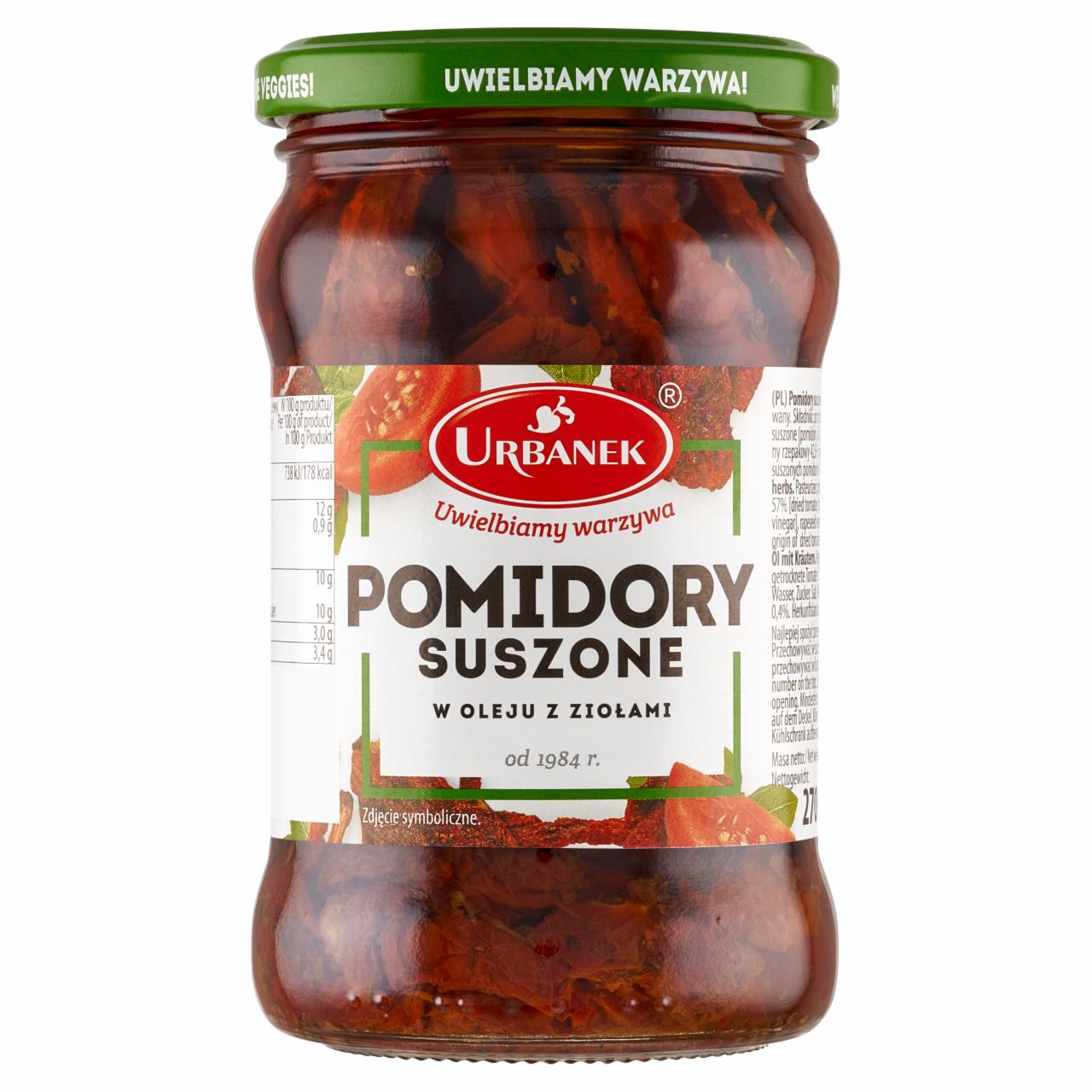 Zdjęcia - Urbanek Pomidory suszone w oleju z ziołami 270 g