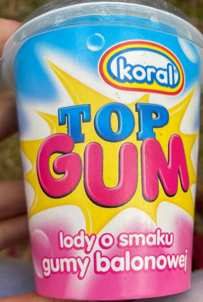 Zdjęcia - Top Gum Lody o smaku gumy balonowej Koral