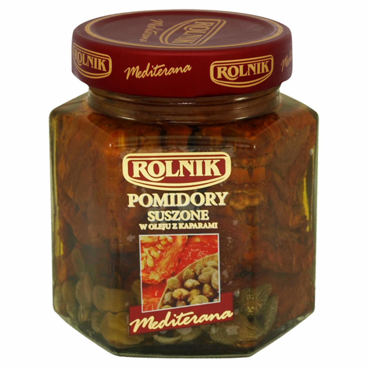 Zdjęcia - Rolnik Mediterana Pomidory suszone w oleju z kaparami 280 g