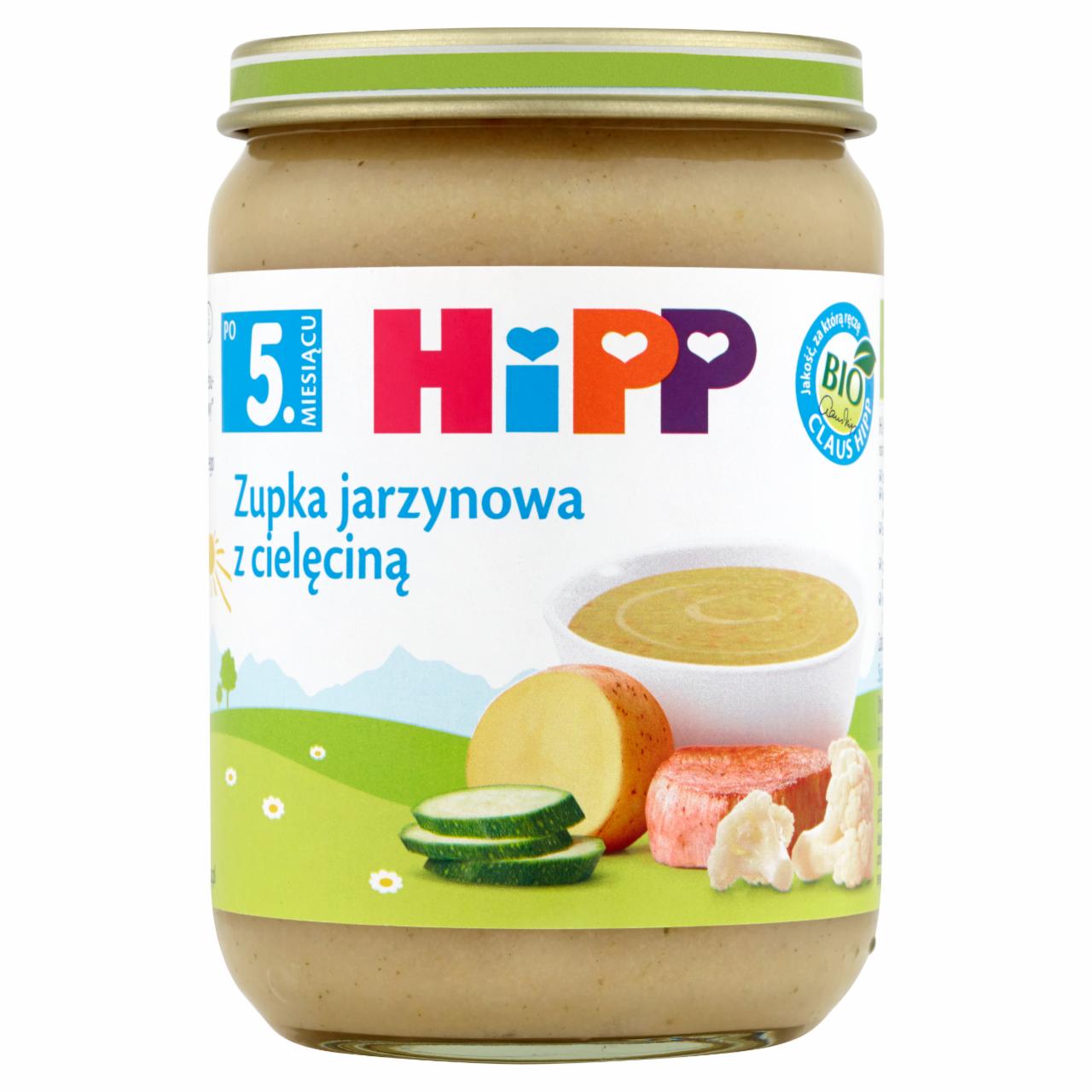 Zdjęcia - HiPP BIO Zupka jarzynowa z cielęciną po 5. miesiącu 190 g