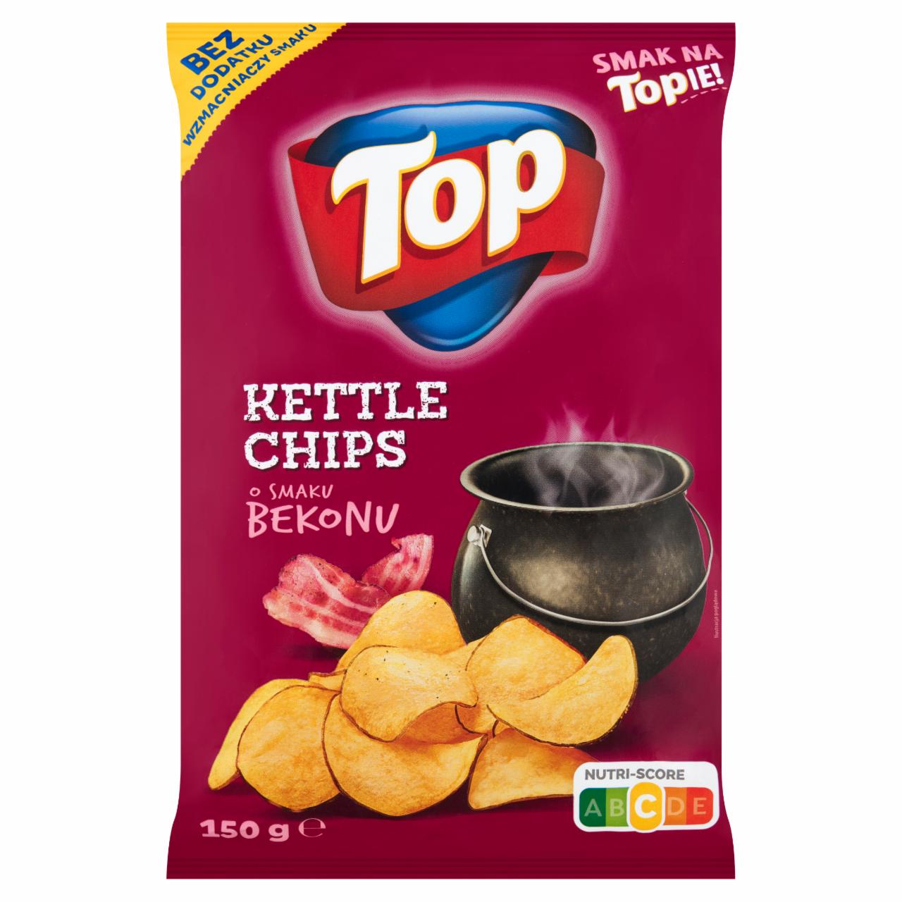 Zdjęcia - Top Kettle Chips Chipsy ziemniaczane o smaku bekonu 150 g