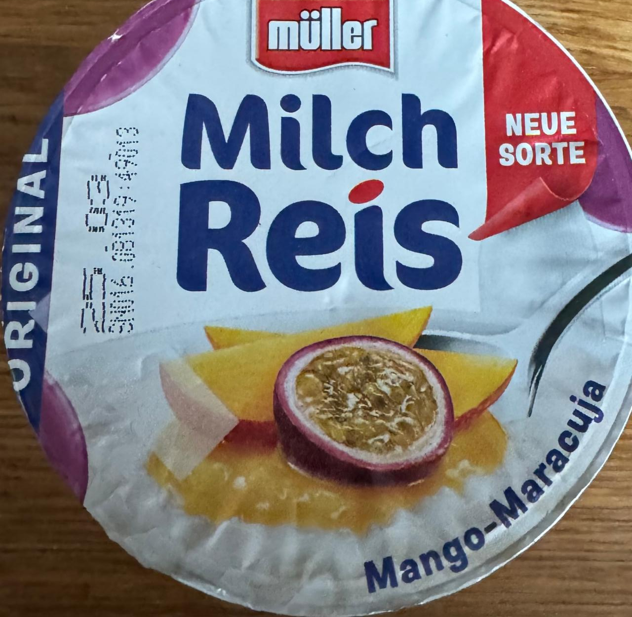 Zdjęcia - Milch Reis mango maracuja Müller