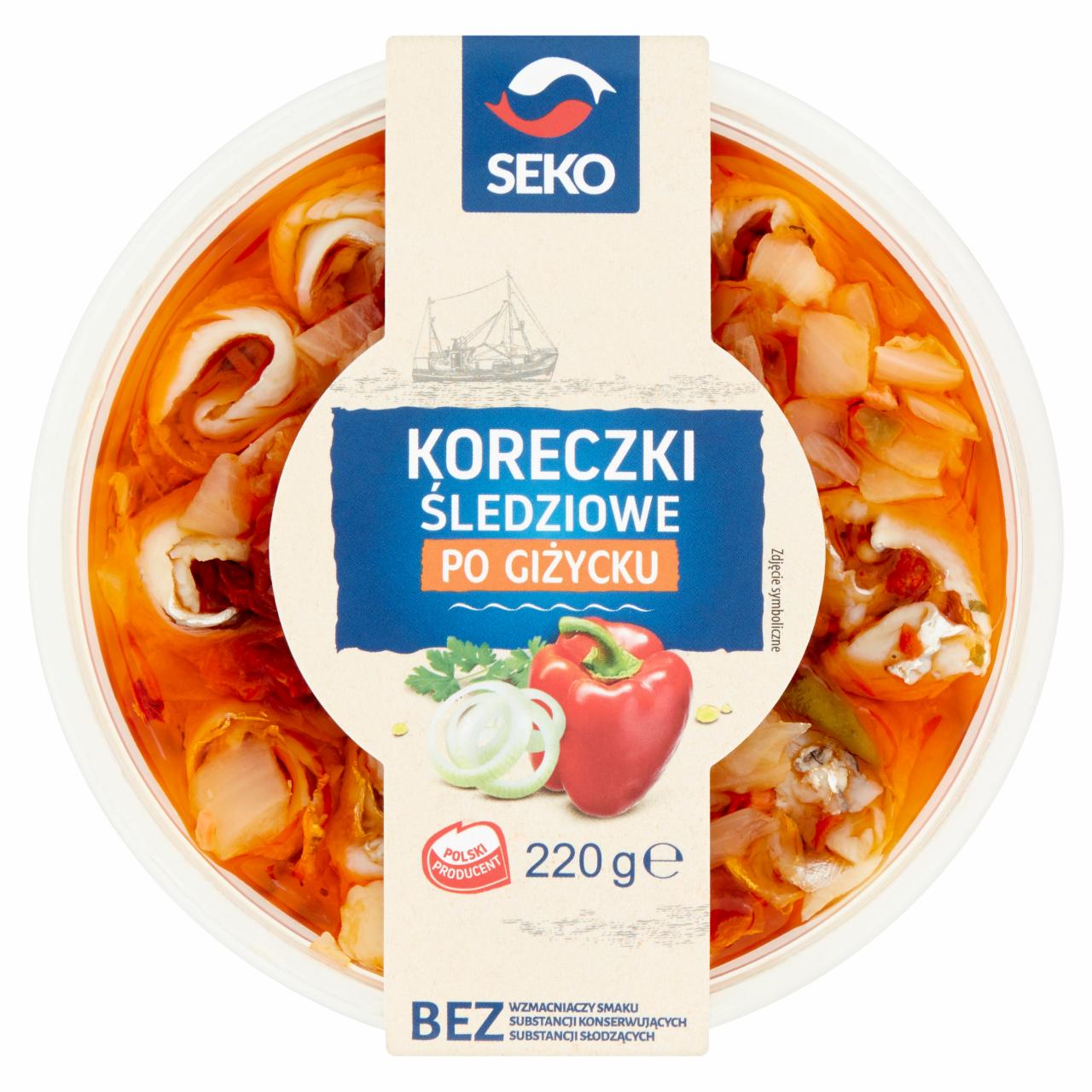 Zdjęcia - SEKO Koreczki śledziowe po giżycku 220 g