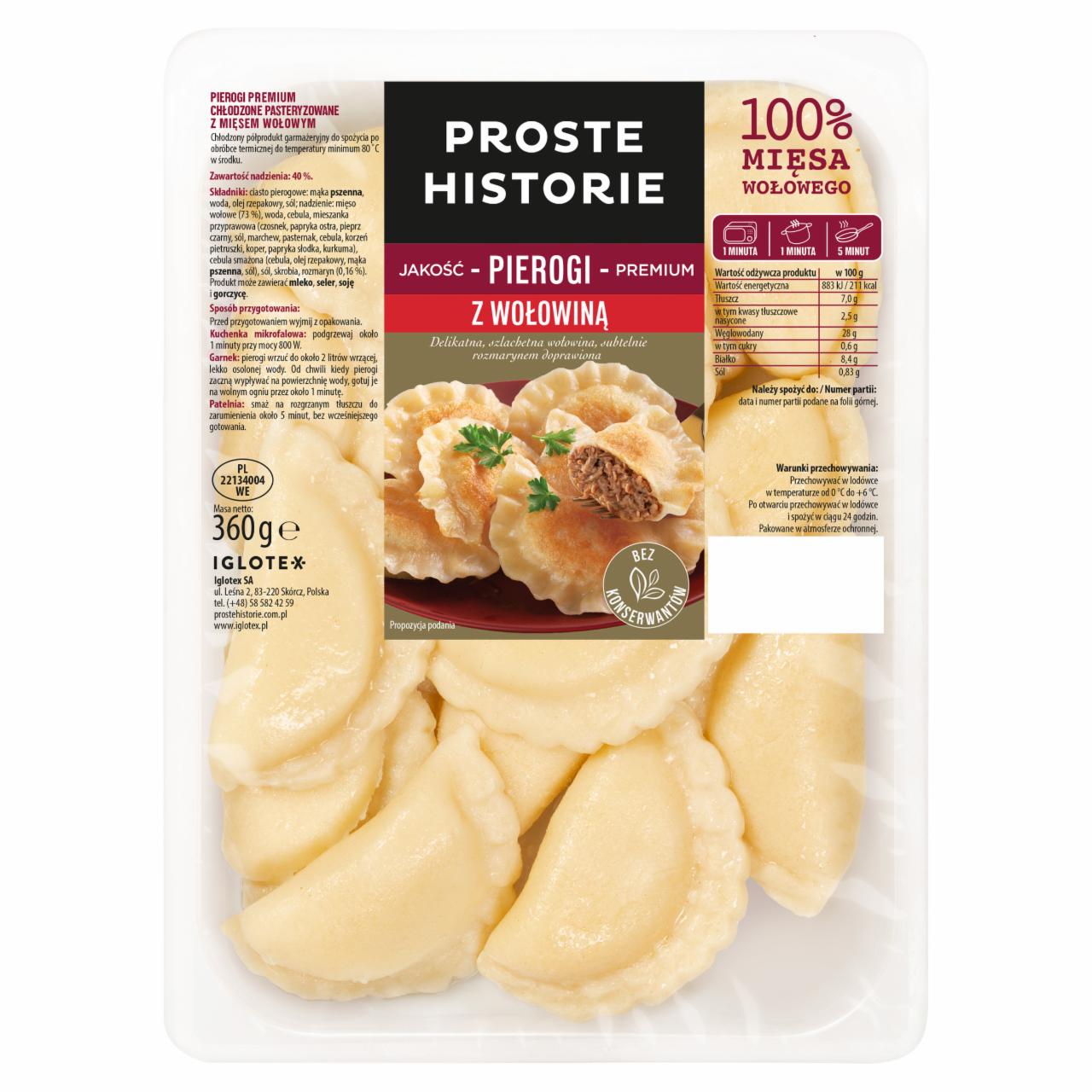 Zdjęcia - Proste Historie Pierogi z wołowiną 360 g