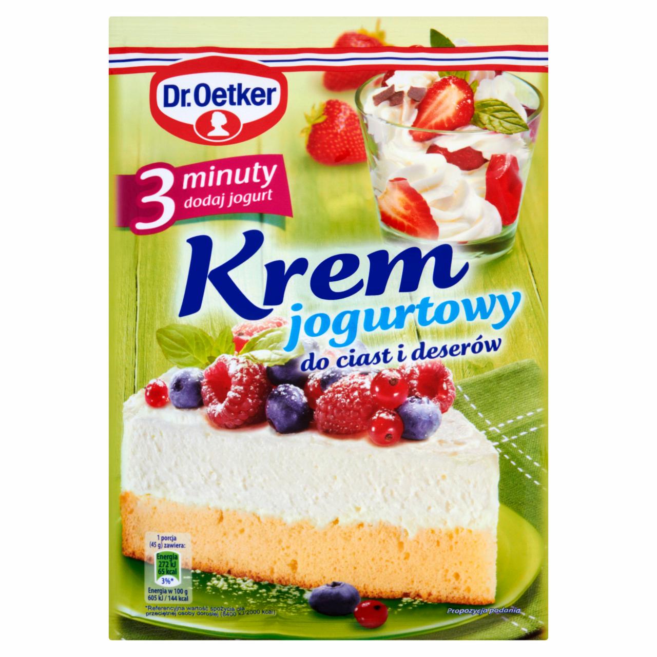 Zdjęcia - Dr. Oetker Krem jogurtowy 3 minuty 140 g