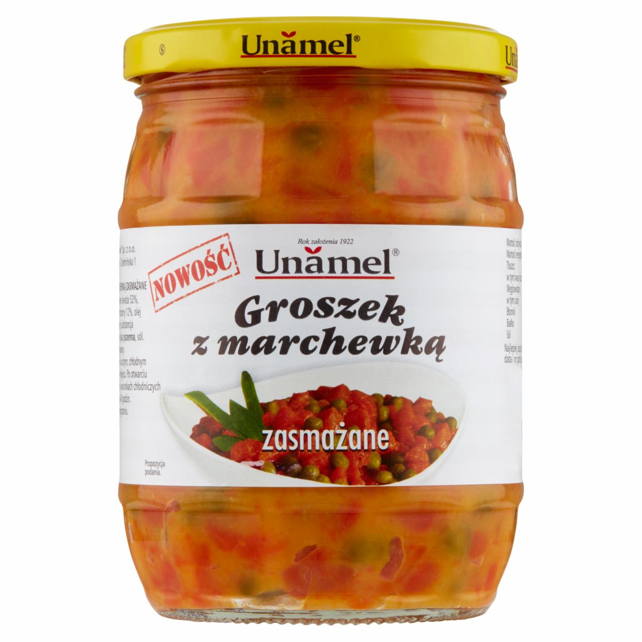 Zdjęcia - Unamel Groszek z marchewką zasmażane 530 g