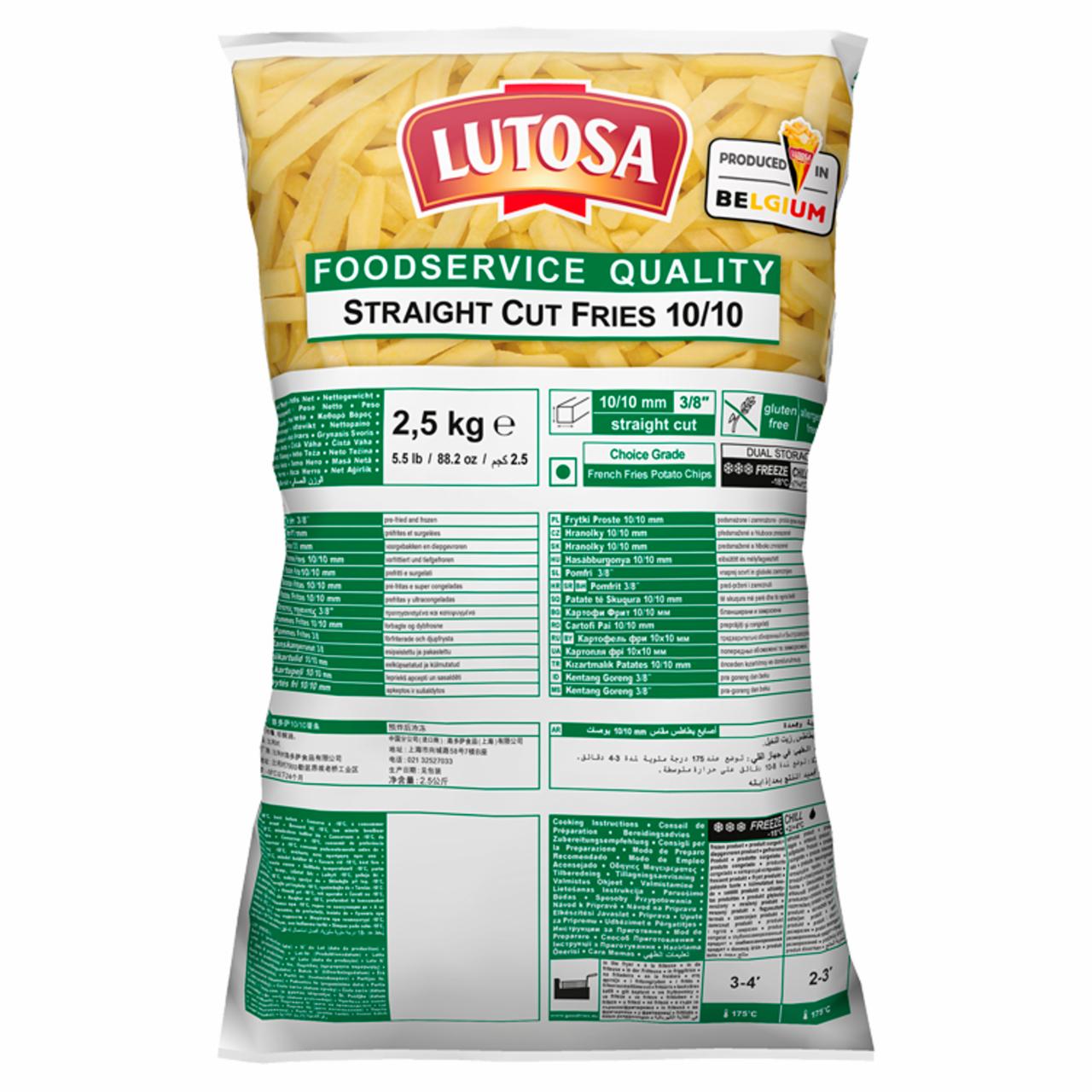 Zdjęcia - Lutosa Frytki proste 10/10 mm 2,5 kg