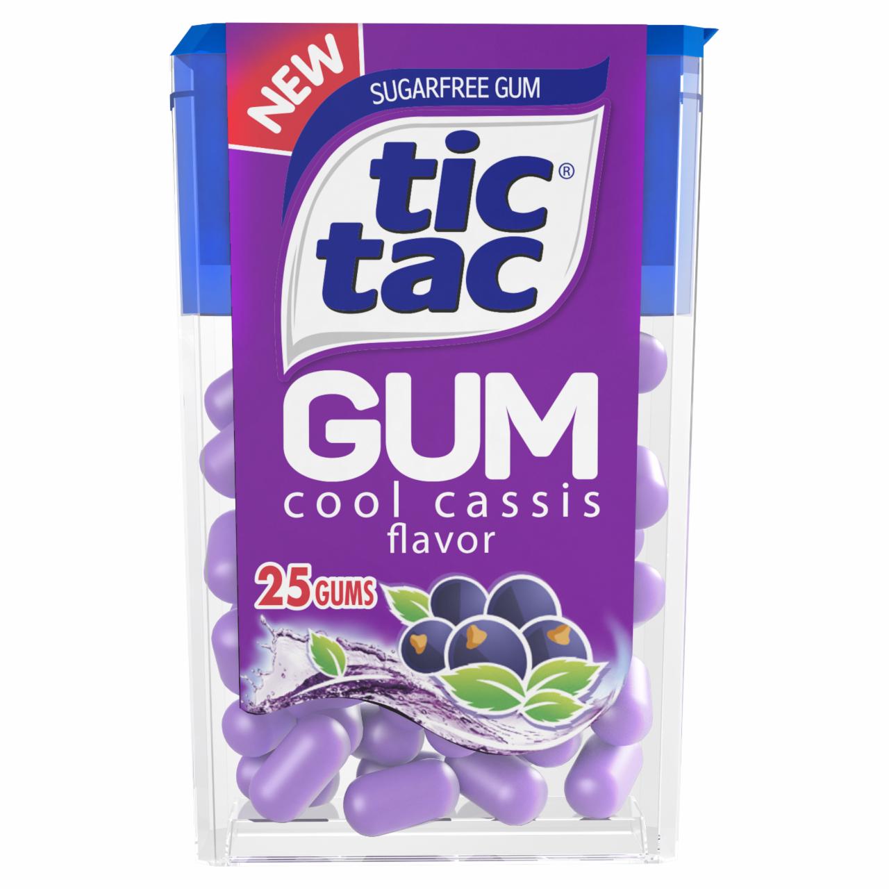 Zdjęcia - Tic Tac Guma do żucia o smaku czarnej porzeczki i mięty 12,1 g (25 sztuk)