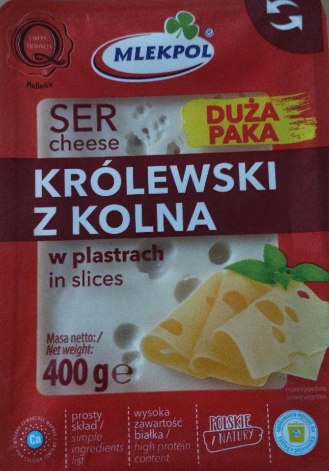 Zdjęcia - Ser królewski z Kolna w plastrach Mlekpol