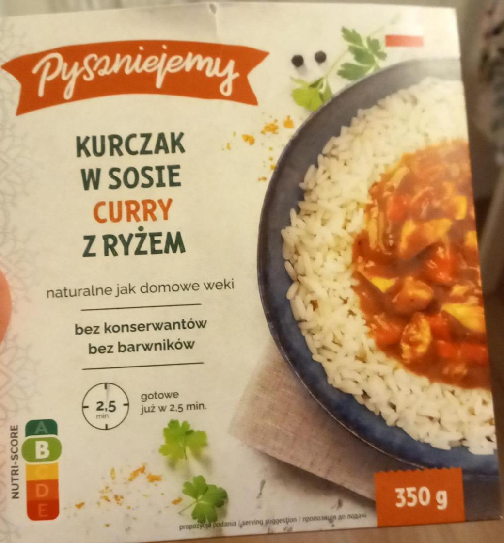 Zdjęcia - kurczak w sosie curry z ryżem Pyszniejemy