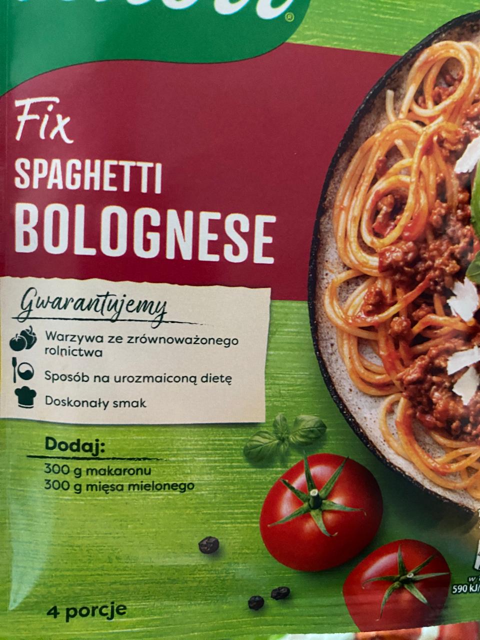 Zdjęcia - Fix spaghetti bolognese Knorr