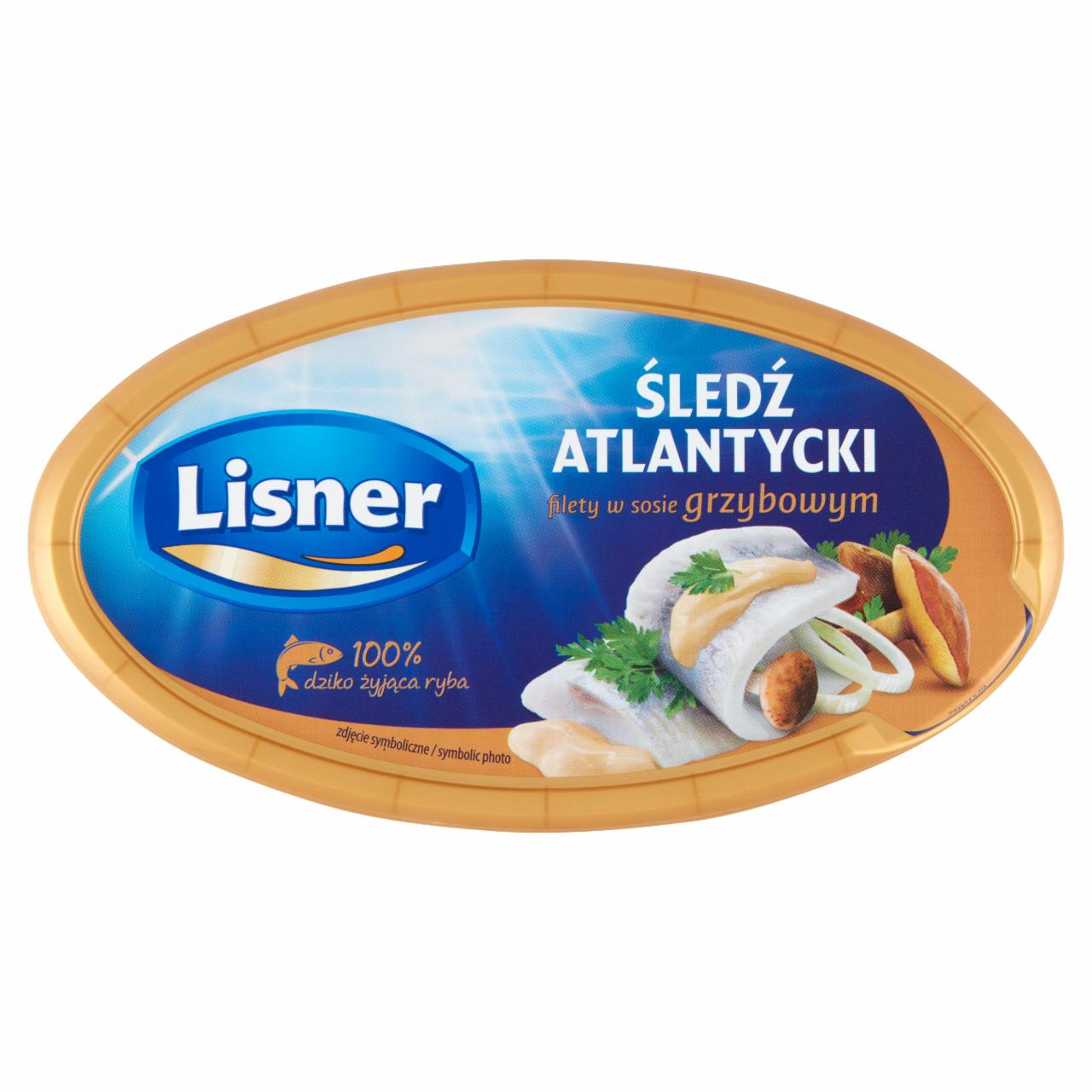 Zdjęcia - Lisner Śledź atlantycki filety w sosie grzybowym 280 g