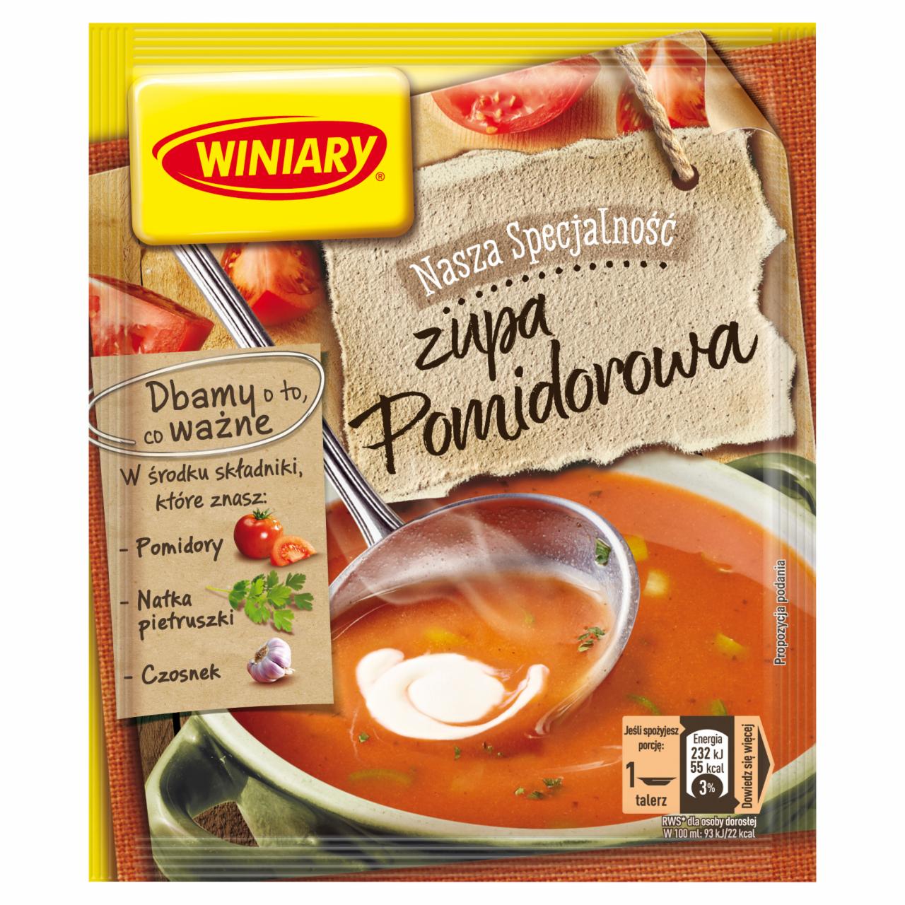 Zdjęcia - Winiary Zupa pomidorowa 50 g