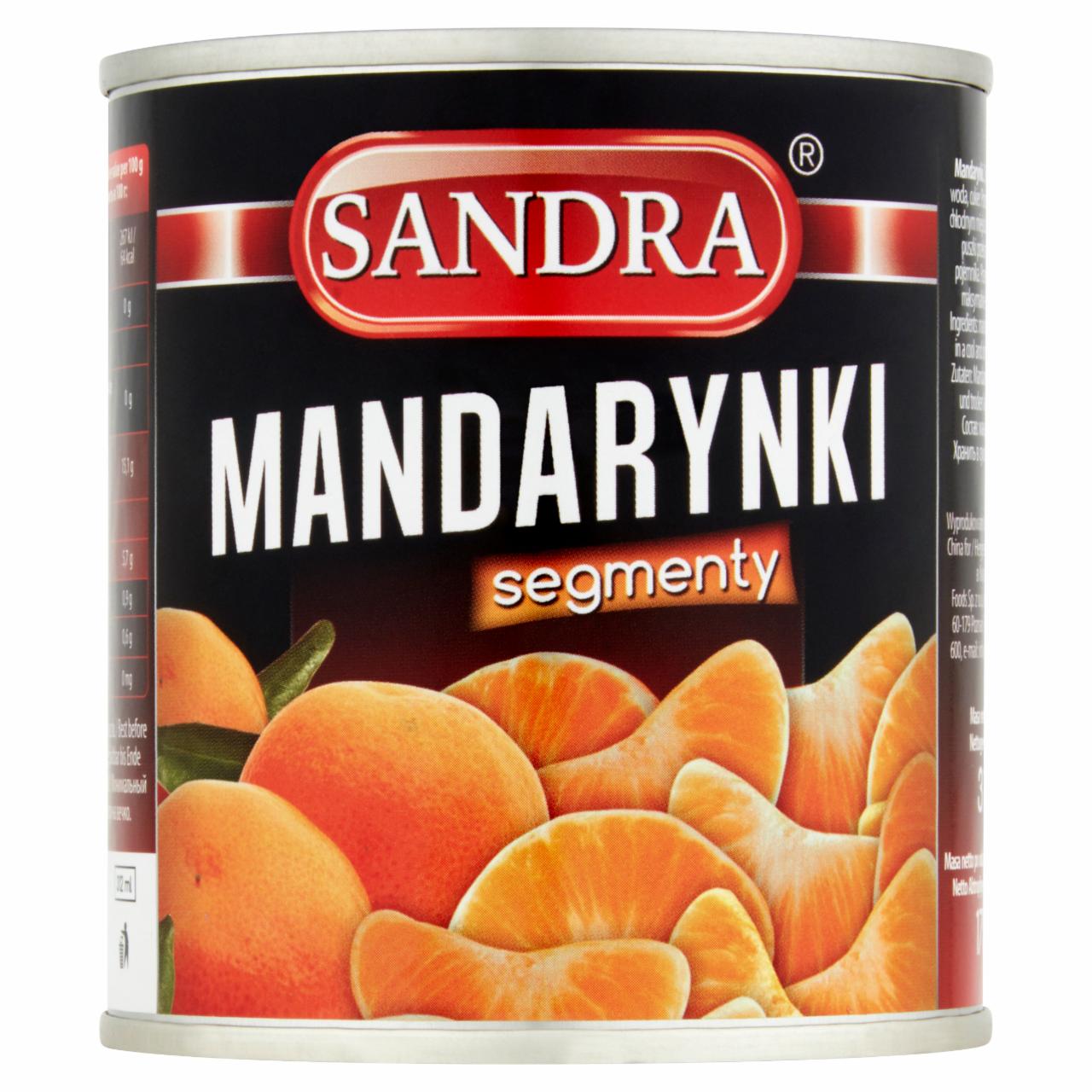 Zdjęcia - Sandra Mandarynki segmenty 312 g