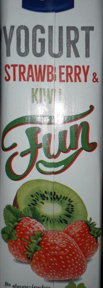 Zdjęcia - Milko Fun Jogurt truskawka z kiwi 330 ml