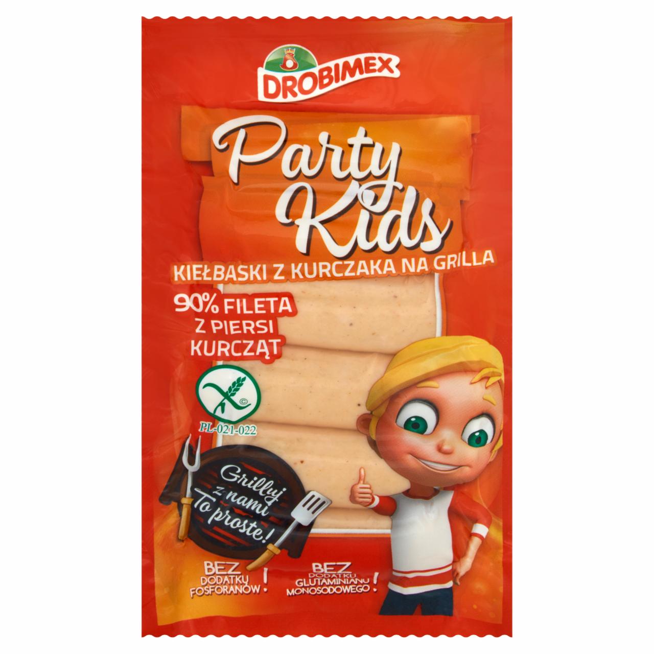 Zdjęcia - Drobimex Party Kids Kiełbaski z kurczaka na grilla 180 g