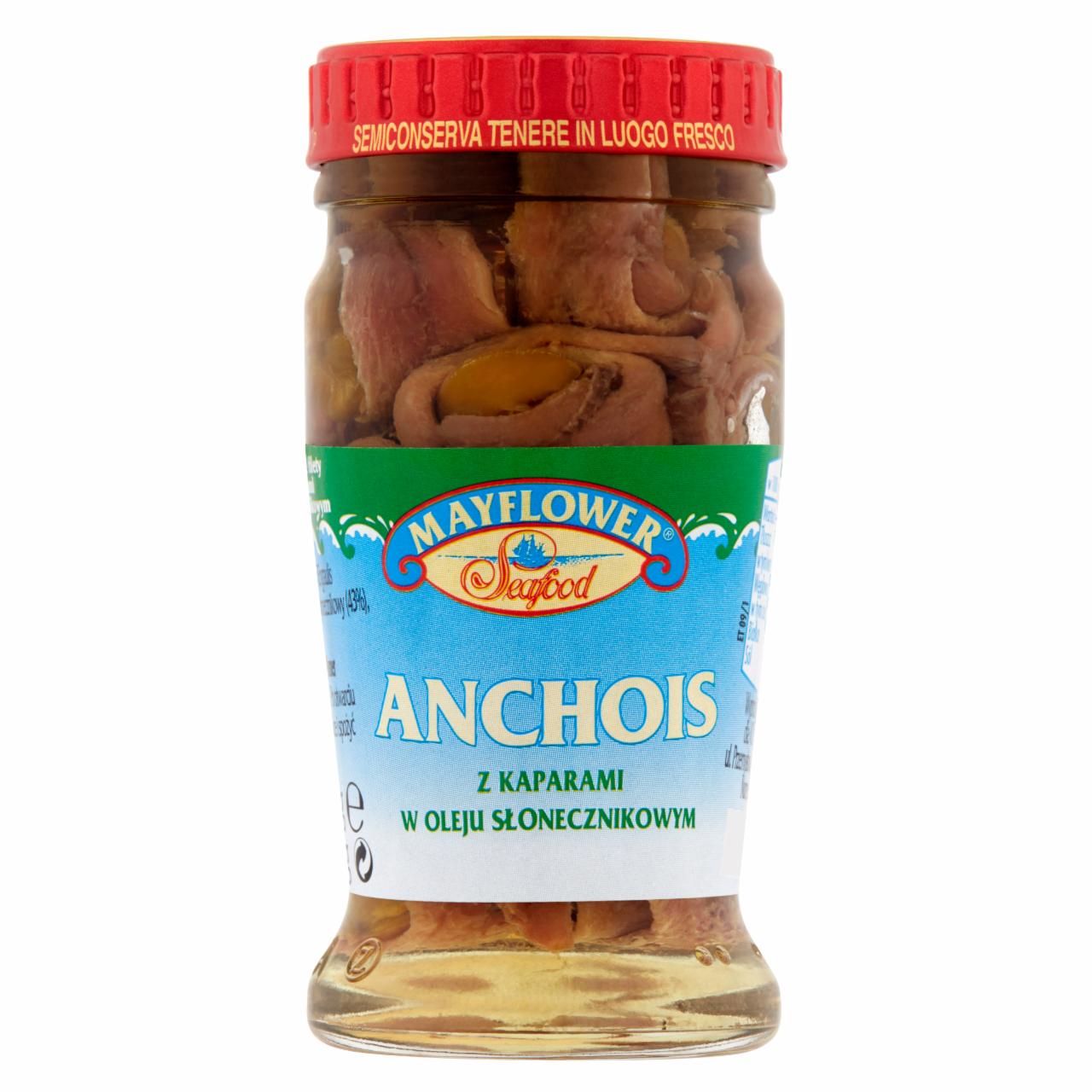 Zdjęcia - Mayflower Anchois z kaparami w oleju słonecznikowym 90 g