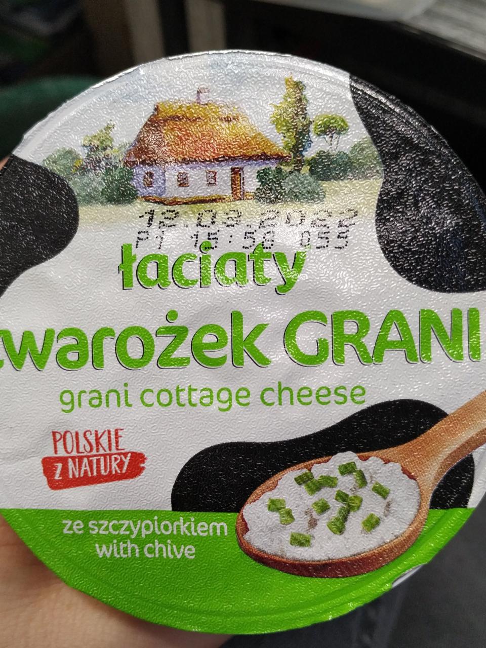 Zdjęcia - Twarożek grani Łaciaty ze szczypiorkiem Mlekpol