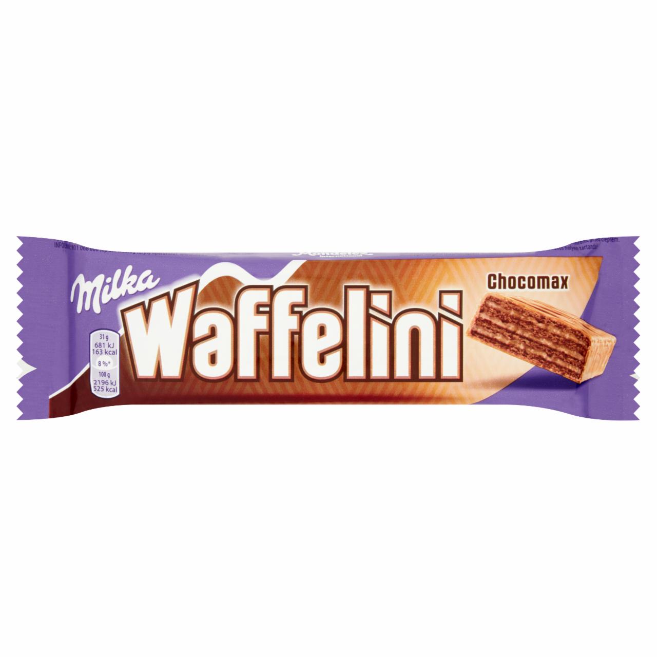 Zdjęcia - Milka Waffelini Chocomax Kakaowy wafelek z kremem kakaowym 31 g