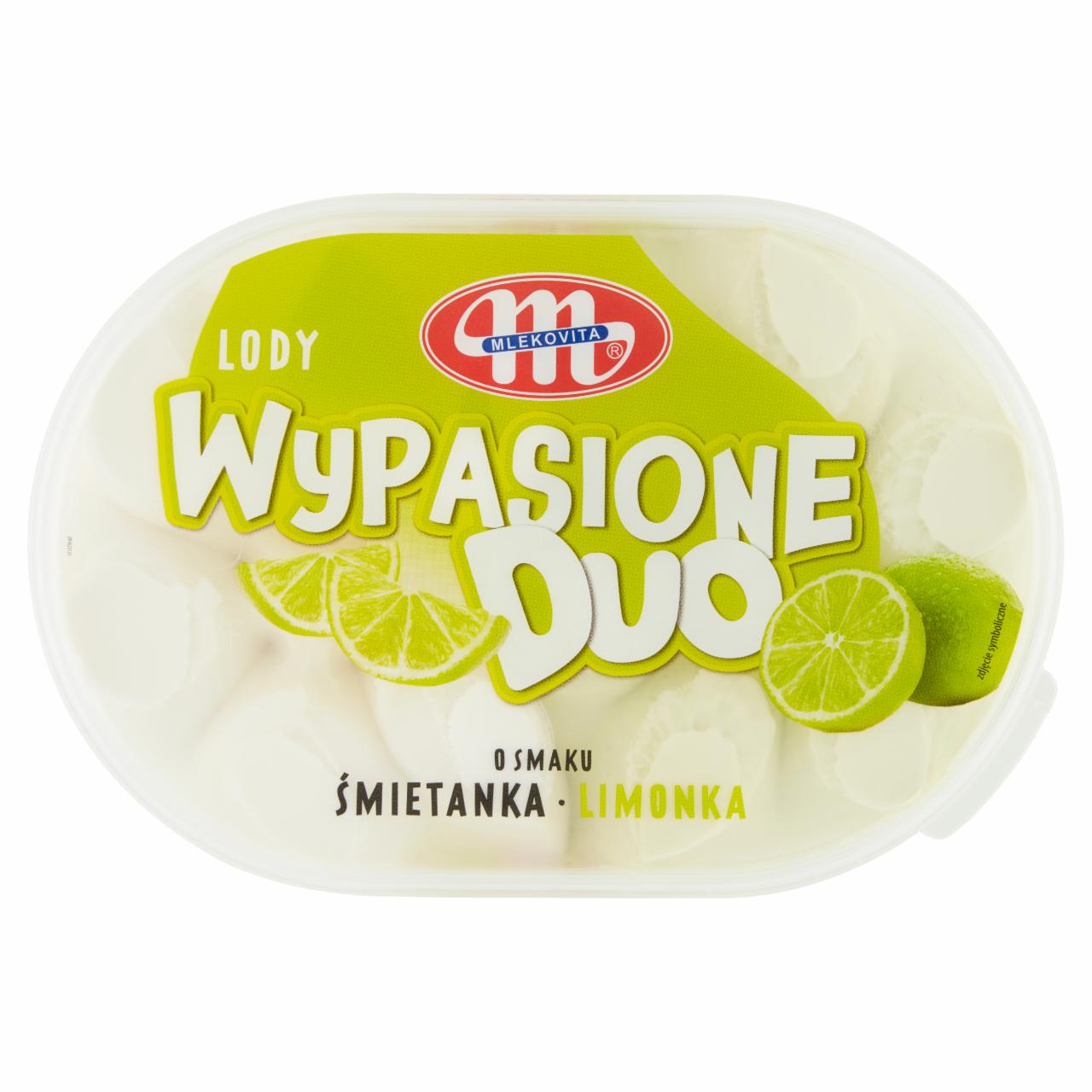 Zdjęcia - Mlekovita Wypasione Duo Lody o smaku śmietanka limonka 1 l